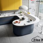 Cucina Ar tre Moderna con penisola curva prezzo progetti preventivi Sicilia Catania